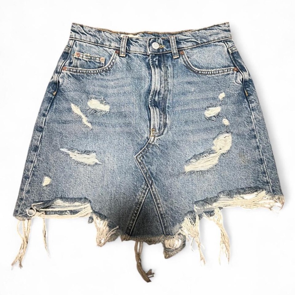 Pilcro Light Blue Denim Skirt